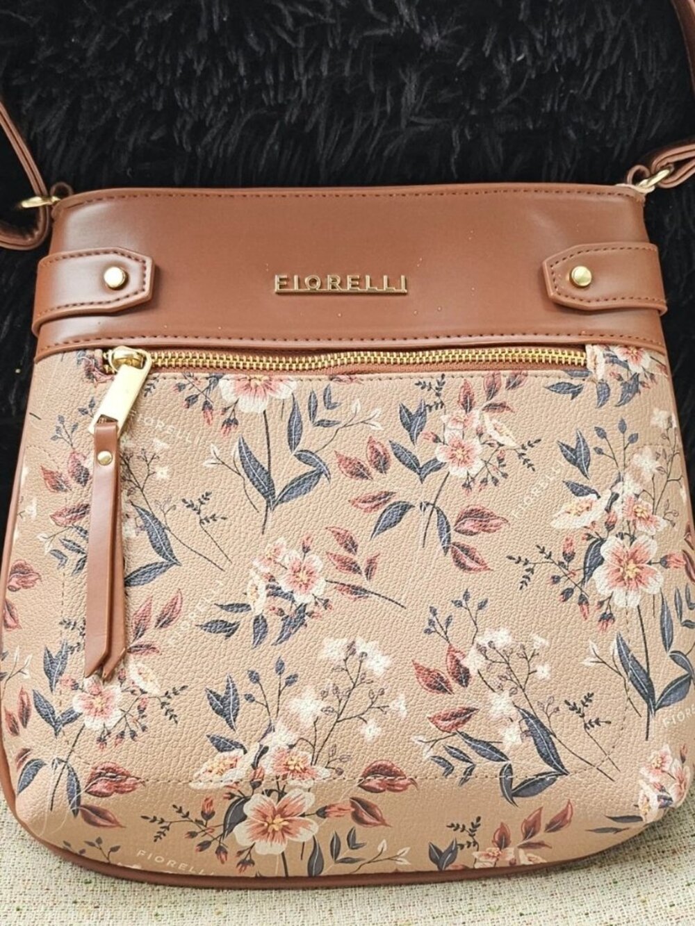 Fiorelli Women Crossbody Bag Shoulder Bag PU Faux Vegan Leather Floral Bag NWT